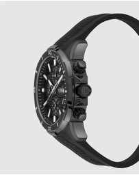 Plein Sport - PLEIN IMPACT 46mm Black dial with Black Silicone strap