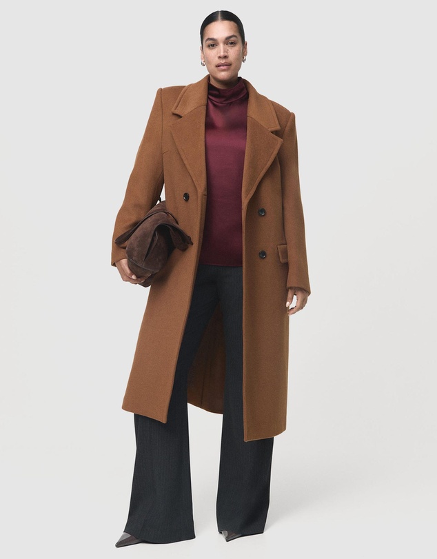 M.N.G - Double-Breasted Wool Coat