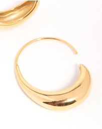 Lovisa - Waterproof Gold Plated Stainless Steel Thick Half Hoop Earrings