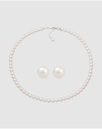 Elli Jewelry - Jewelry Set Set Pearl Elegant 925 Sterling Silver