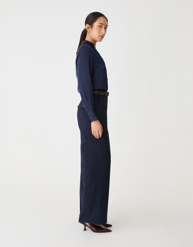 Forcast - Lila V-neck Satin Blouse