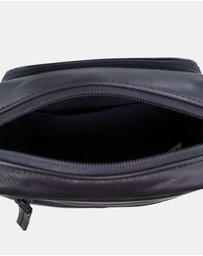Pierre Cardin - Pierre Cardin Men's Leather Classic Crossbody Bag