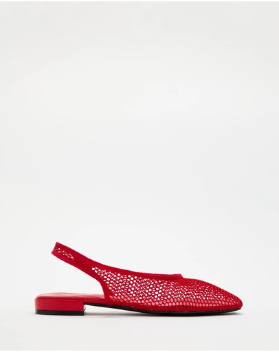 Atmos&Here - Sami Mesh Slingback Flats