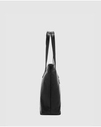 Florence - The Beatrice Black Leather Tote Work Bag