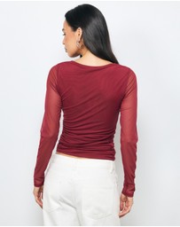 AERE - Aura Crossover Mesh Top