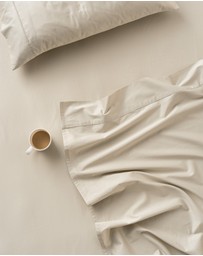 Linen House - Augusta 500TC Cotton Sateen Fitted Sheet 50cm