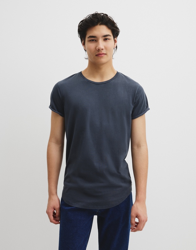 Country Road - Australian Cotton Longline Garment Dye T-shirt