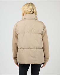 All About Eve - Luxe Knit Puffer Stone
