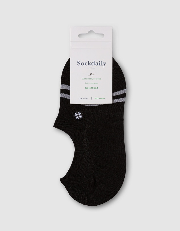Sockdaily - Low Show Lyocell Socks 9 Pack Black