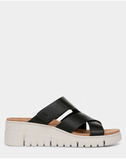 Vionic - Uptown Sunset Wedge - Black Tumbled