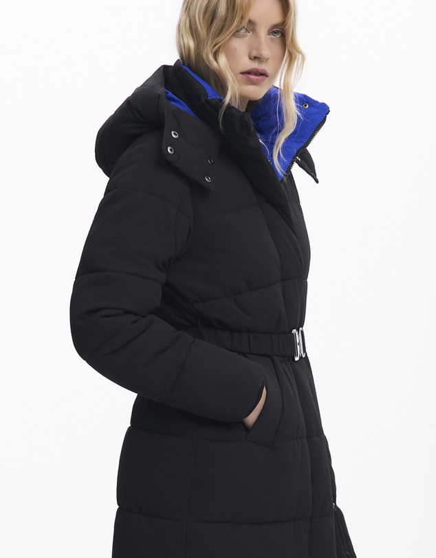 Desigual - Long padded puffer jacket