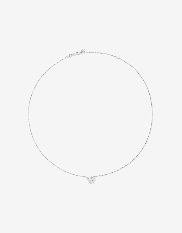 Michael Hill - Cubic Zirconia Heart Stud Earrings and Necklace Set in Sterling Silver