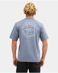 Billabong - Mens Big Wave Daz Short Sleeve Rash Vest