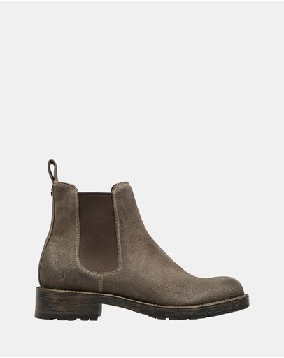 Dark Stone Oil Suede