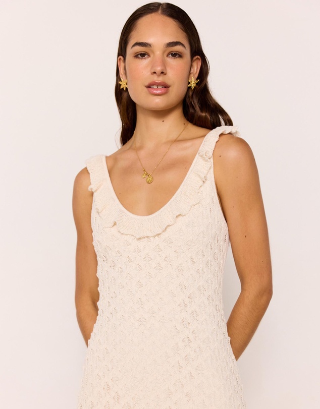 MINKPINK - Sabine Pointelle Midi Dress
