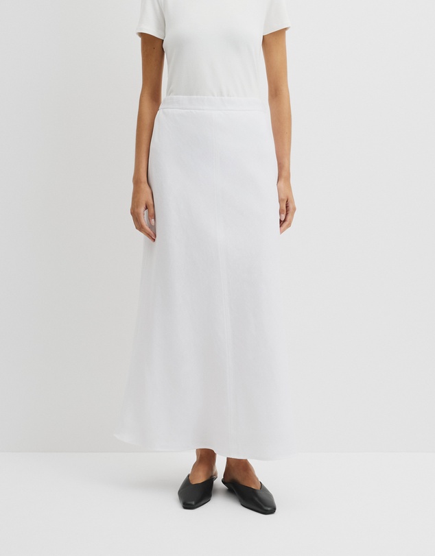 Country Road - Organically Grown Linen Pull On Midi Skirt