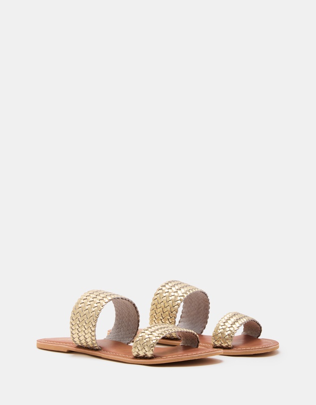 Just Because - Tonga Leather Flat Sandals