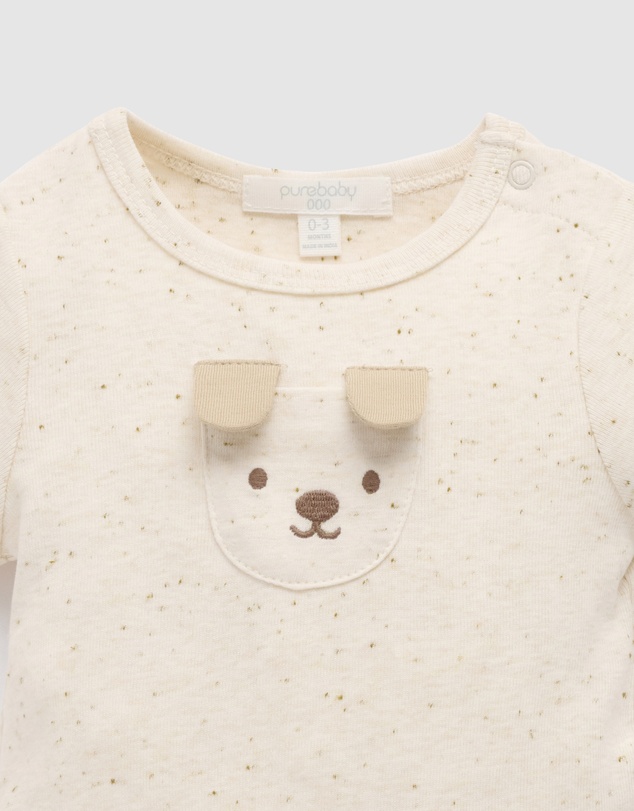 Purebaby - Appliqued Bodysuit-Kids-Babies