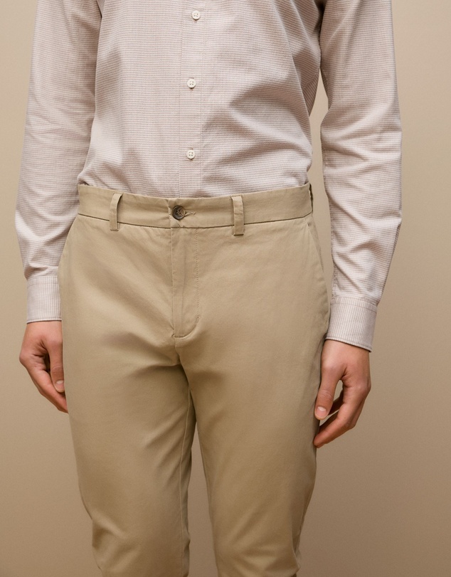 Trenery - Slim Fit Chino Pant in Desert