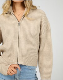 All About Eve - Bridie Knit Zip Through