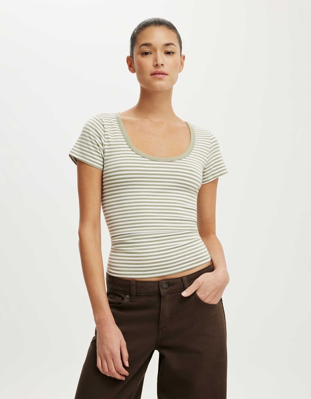 Cotton On - Everyday Smooth Scoop Neck Tee