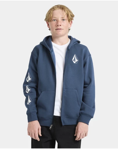 Volcom - Boys 8 to 16 Iconic Stone Zip Up Hoodie