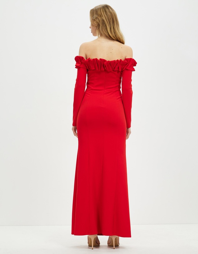 Romance by Honey and Beau - Aria Off Shoulder Maxi Dress