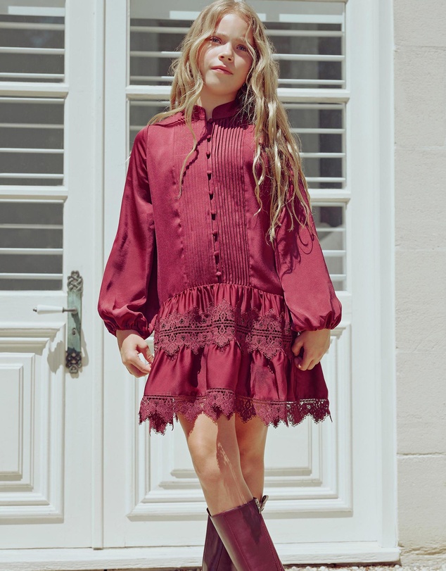 Bardot Junior - Anie Satin Shirt Dress - Kids-Teens