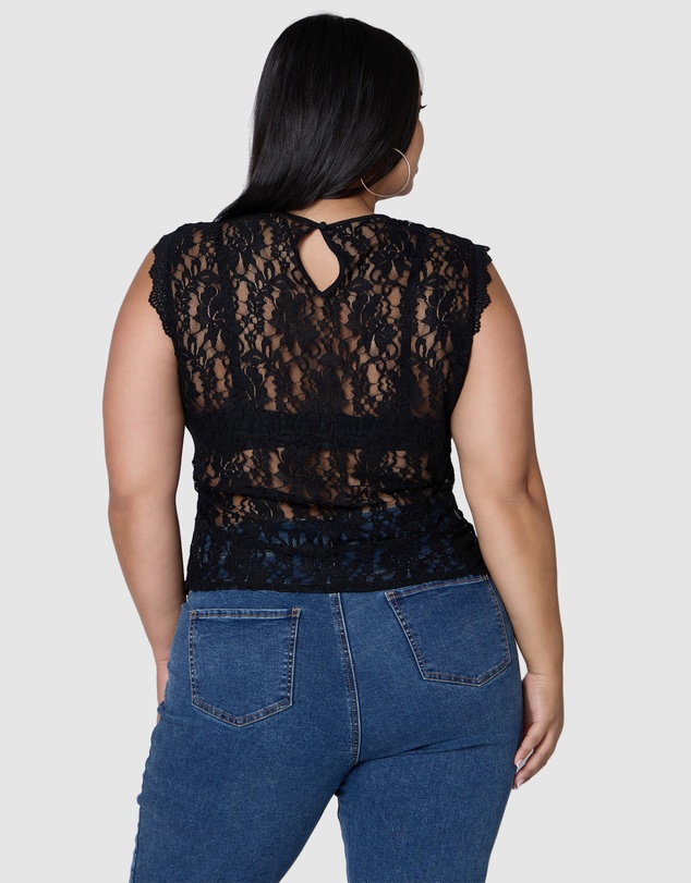 Sunday In The City - Dark Season Lace Top