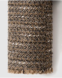 M.N.G - Tweed Jacket With Fur Collar