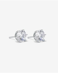 Michael Hill - 9.5mm Round Brilliant Cubic Zirconia Stud Earrings in Sterling Silver