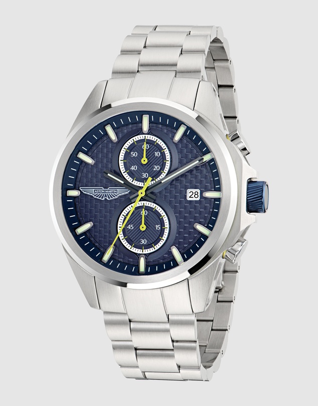 Aston Martin - HLC 44mm Navy Blue Stainless Steel Bracelet Watch