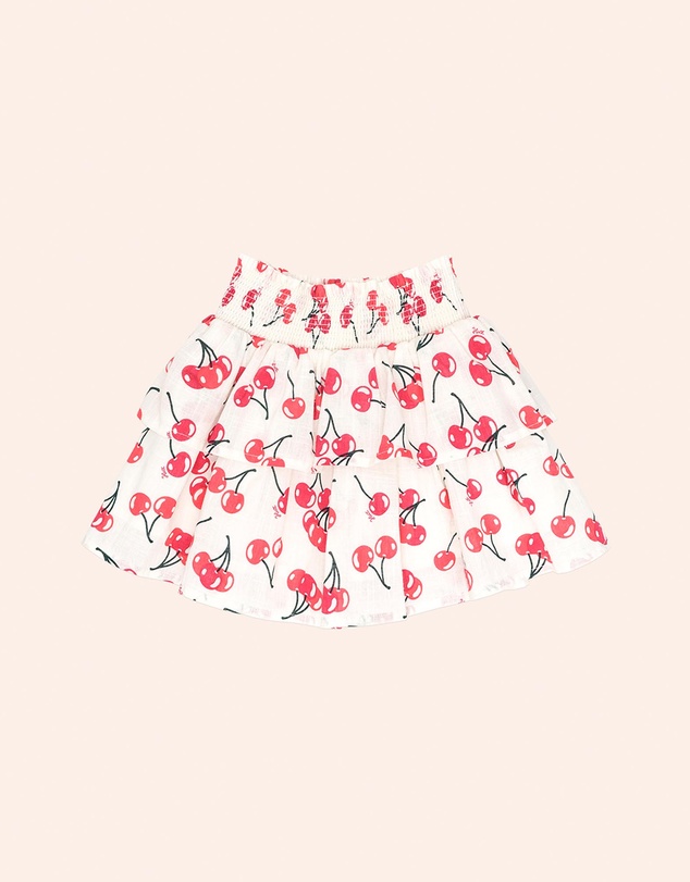 Huxbaby - Cherry Tiered Skirt - ICONIC EXCLUSIVE - Babies-Kids