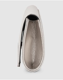 Olga Berg - Maddie Metallic Embossed Foldover Clutch