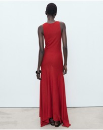 M.N.G - Asymmetrical Low-Knit Dress