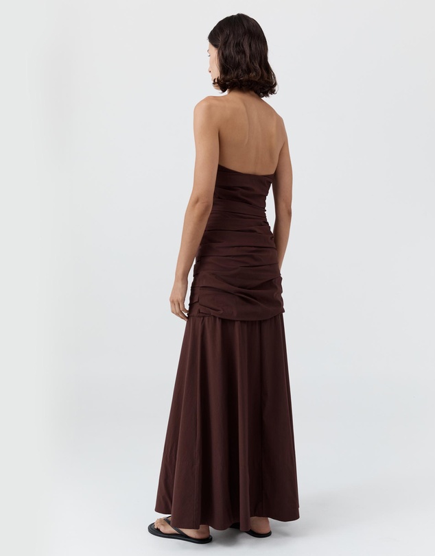 St. Agni - Gathered Strapless Longline Dress