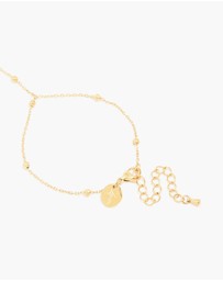 Lovisa - Waterproof Gold Plated Stainless Steel Ball Detail Hand Chain