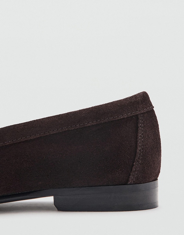 M.N.G - Gathered Suede Moccasins