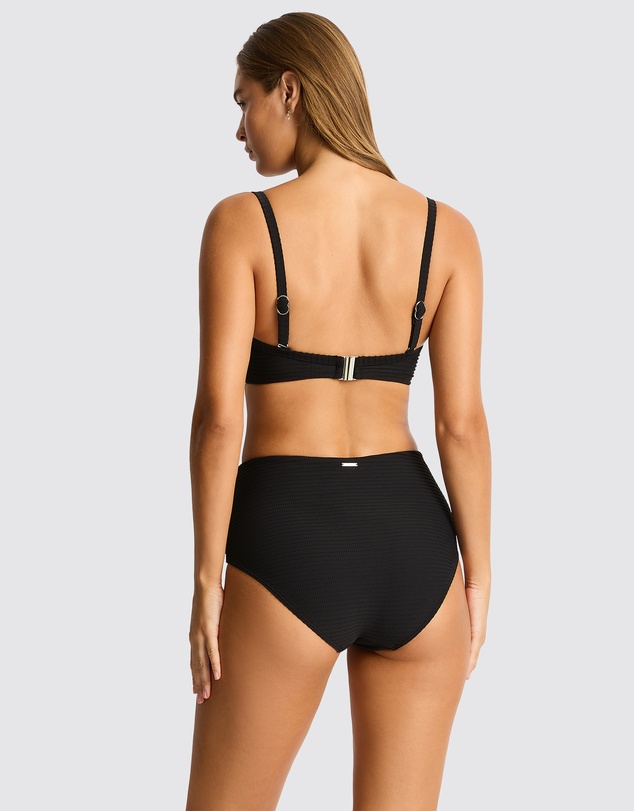 Sea Level Australia - Spinnaker Panelled High Waist Pant Black