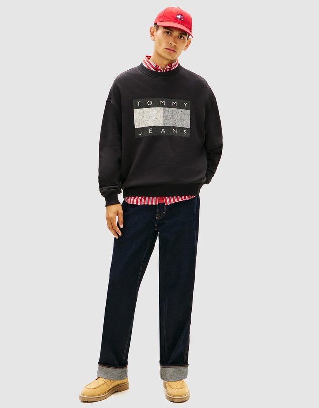 Tommy Jeans - 90S Distressed Flag Crew Sweatshirt