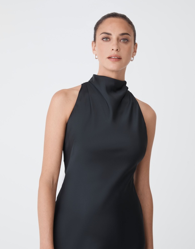 Forcast - Delilah Bias Satin Dress