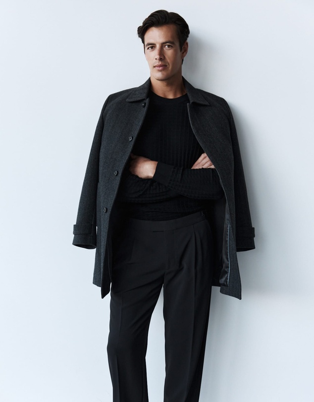 SABA - Corey Herringbone Wool Coat