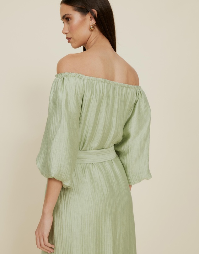 The Fated - Adjustable Neck Midi Dress