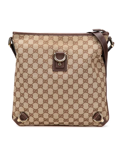 Gucci - Pre-Loved GG Canvas Abbey D Ring Crossbody