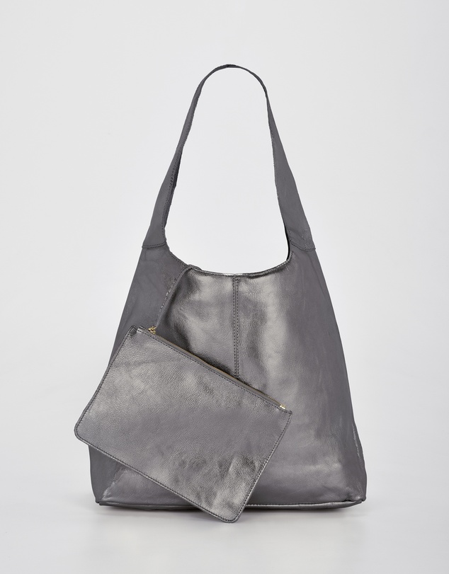 Cobb & Co - Lynx Metallic Leather Hobo
