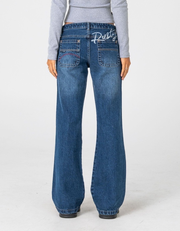 Rusty - Shorty Freida Flare Low Rise Jeans