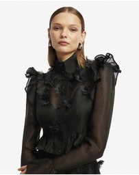 LEO LIN - Maeve Petal Butterfly Long Sleeve Top