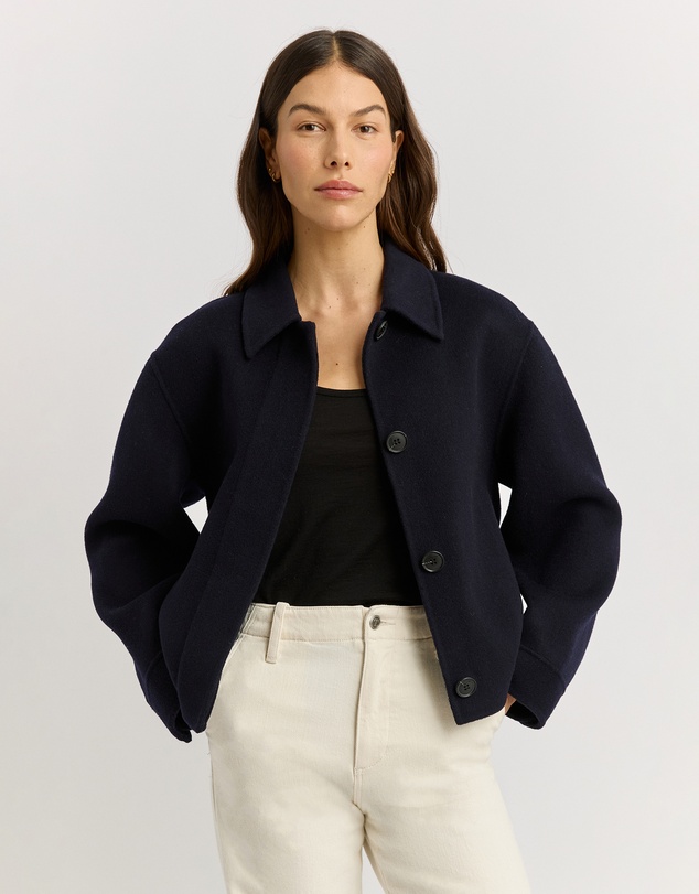 Toorallie - Button Front Wool Jacket