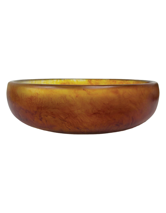 Urban Attitude - Urban Attitude GAB Extra Large Bowl 59.5 Wide by 12.5 Height - Burnt Amber