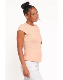 Petal & Pup - Tatum Asymmetrical Knit Top - Coral